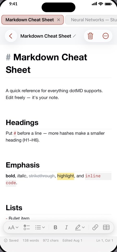 dotMD screenshot